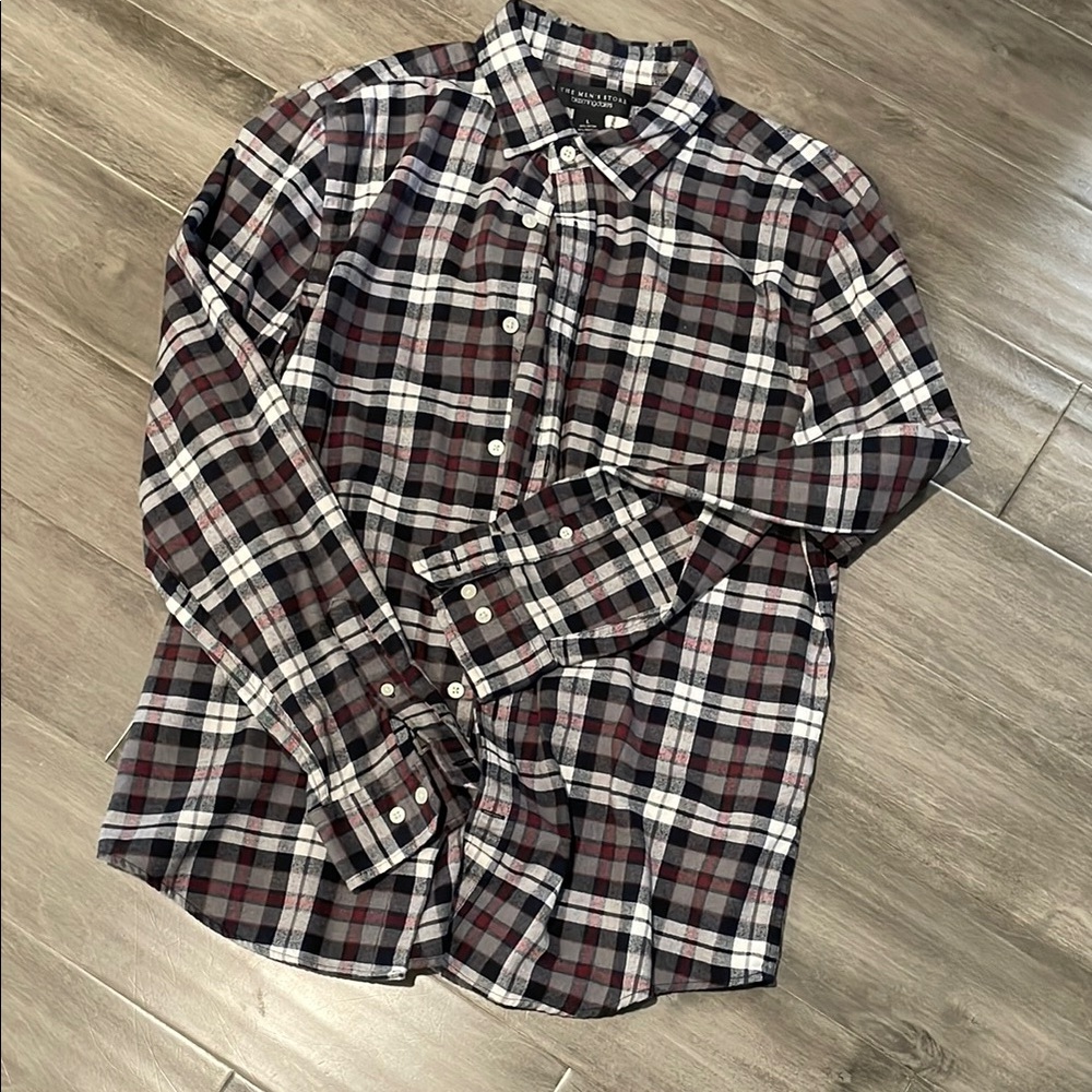Bloomingdale's Multicolor Plaid Casual Shirt